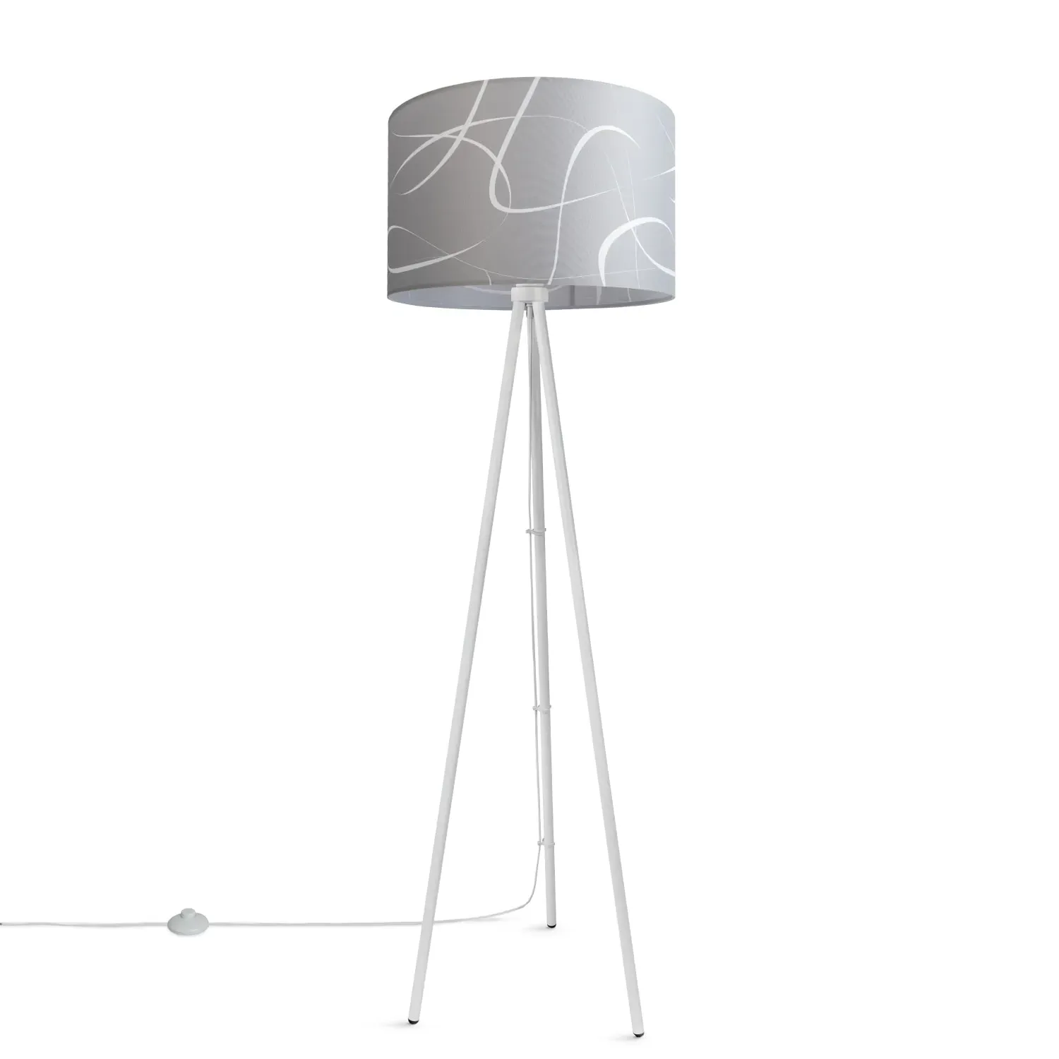 Glow Floor Lamp with Cable Switch - Light Grey