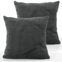 Havena Cushion Cover - Anthracite, Polyester