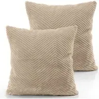 Havena Cushion Cover - Beige, Polyester
