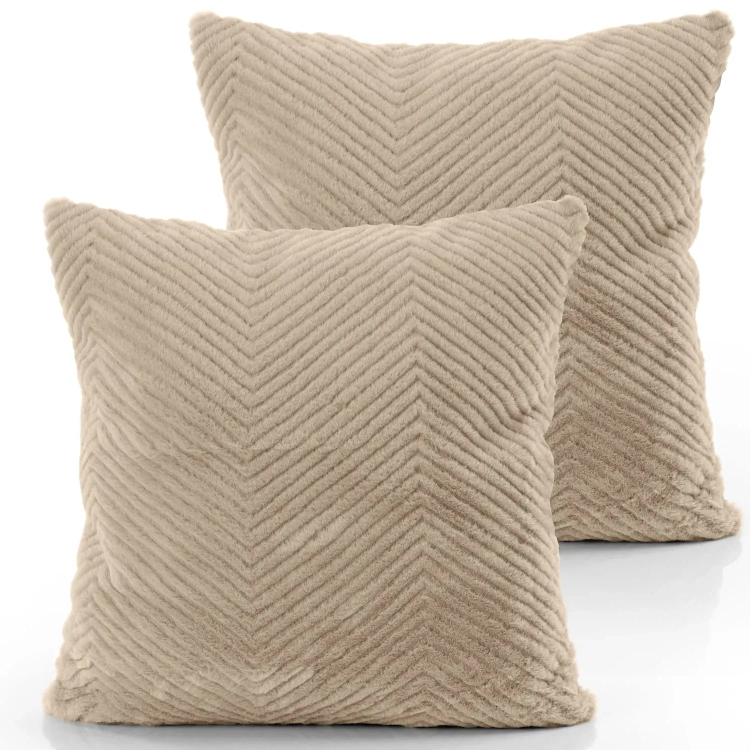 Havena Cushion Cover - Beige, Polyester