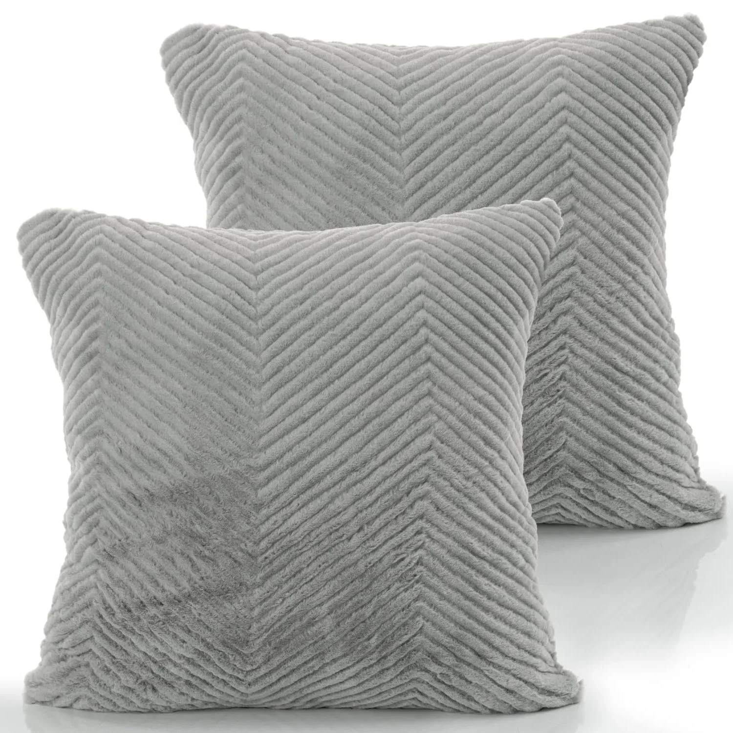 Havena Cushion Cover - Grey, Polyester
