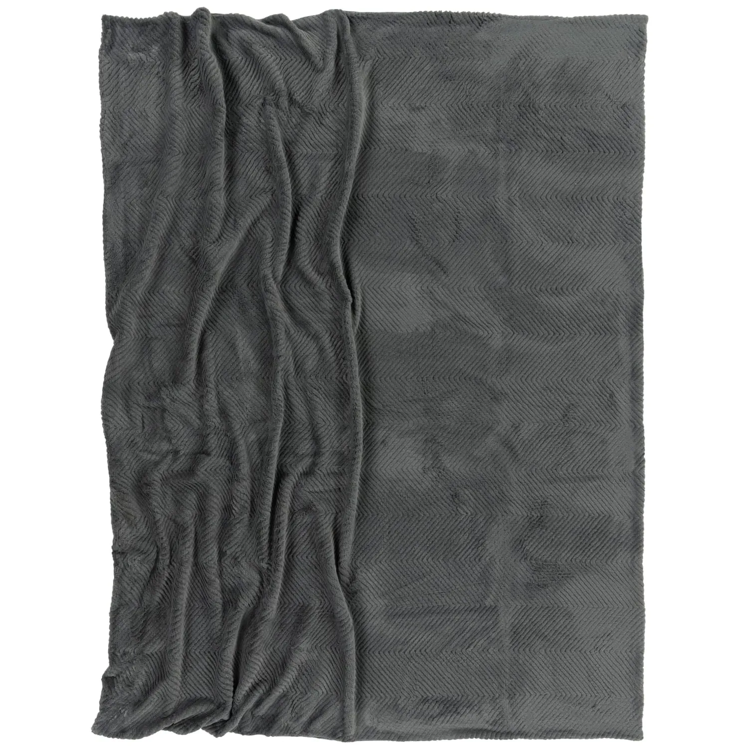 Havena Throw Blanket - Anthracite, Polyester image