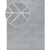 Hazel Geometric Rug - Grey
