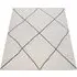 Hilal Diamond Pattern Rug - White