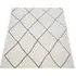 Hilal Diamond Pattern Rug - White