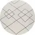 Hilal Diamond Pattern Rug - White