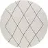 Hilal Diamond Pattern Rug - White