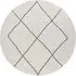 Hilal Diamond Pattern Rug - White