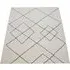 Hilal Diamond Pattern Rug - White