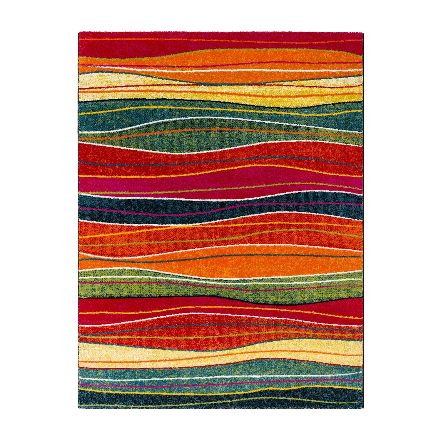 Horizon Striped Rug - Multicolored image