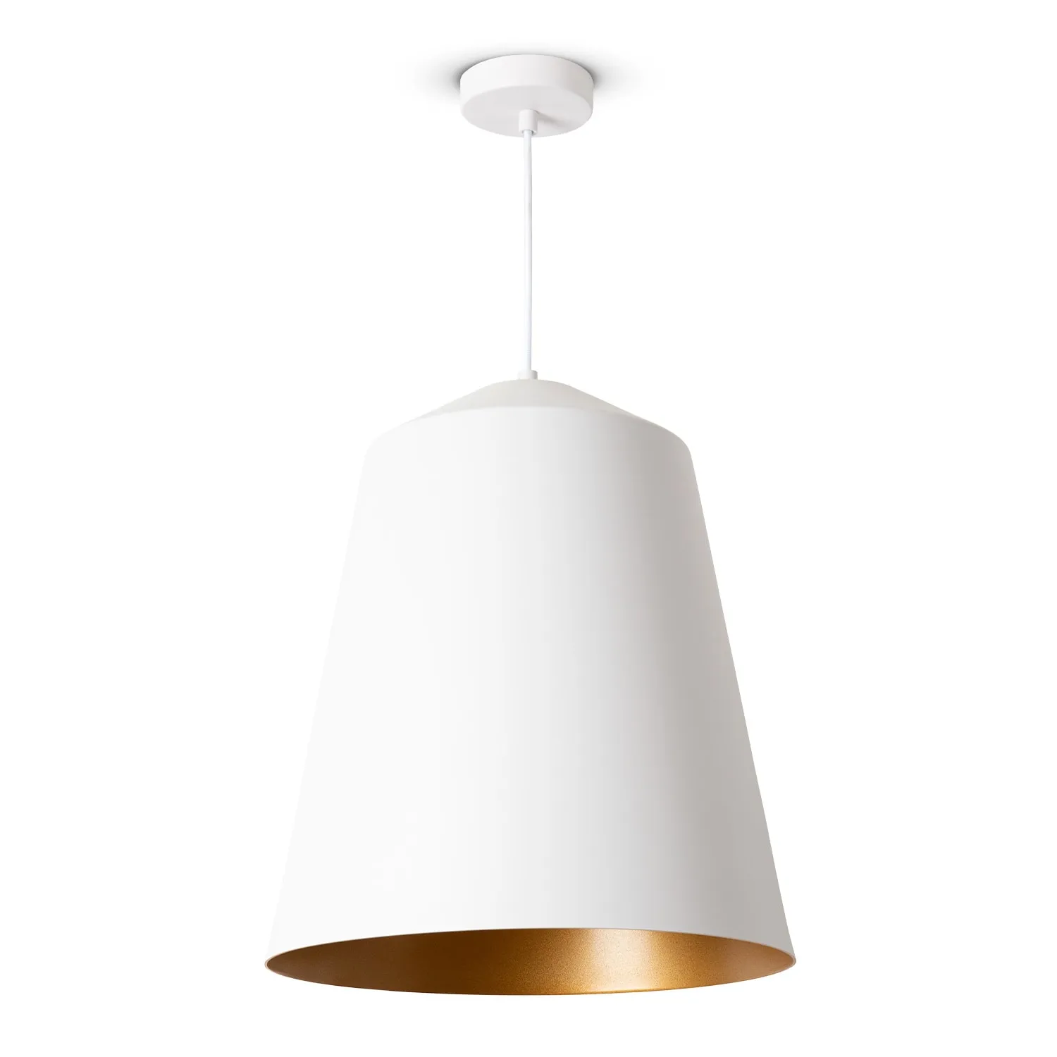Jason Pendant Light - White Gold, Aluminum