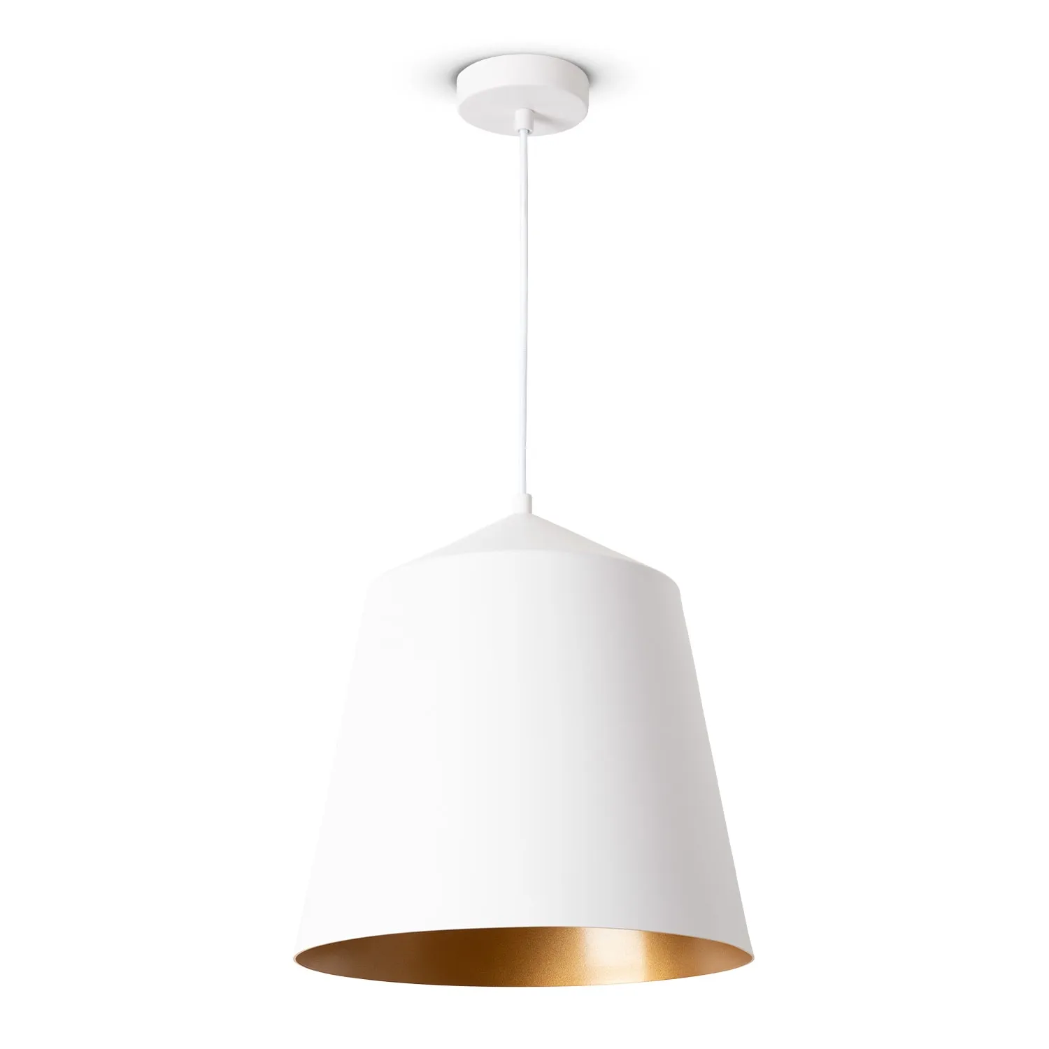 Jason Pendant Light - White Gold, Aluminum