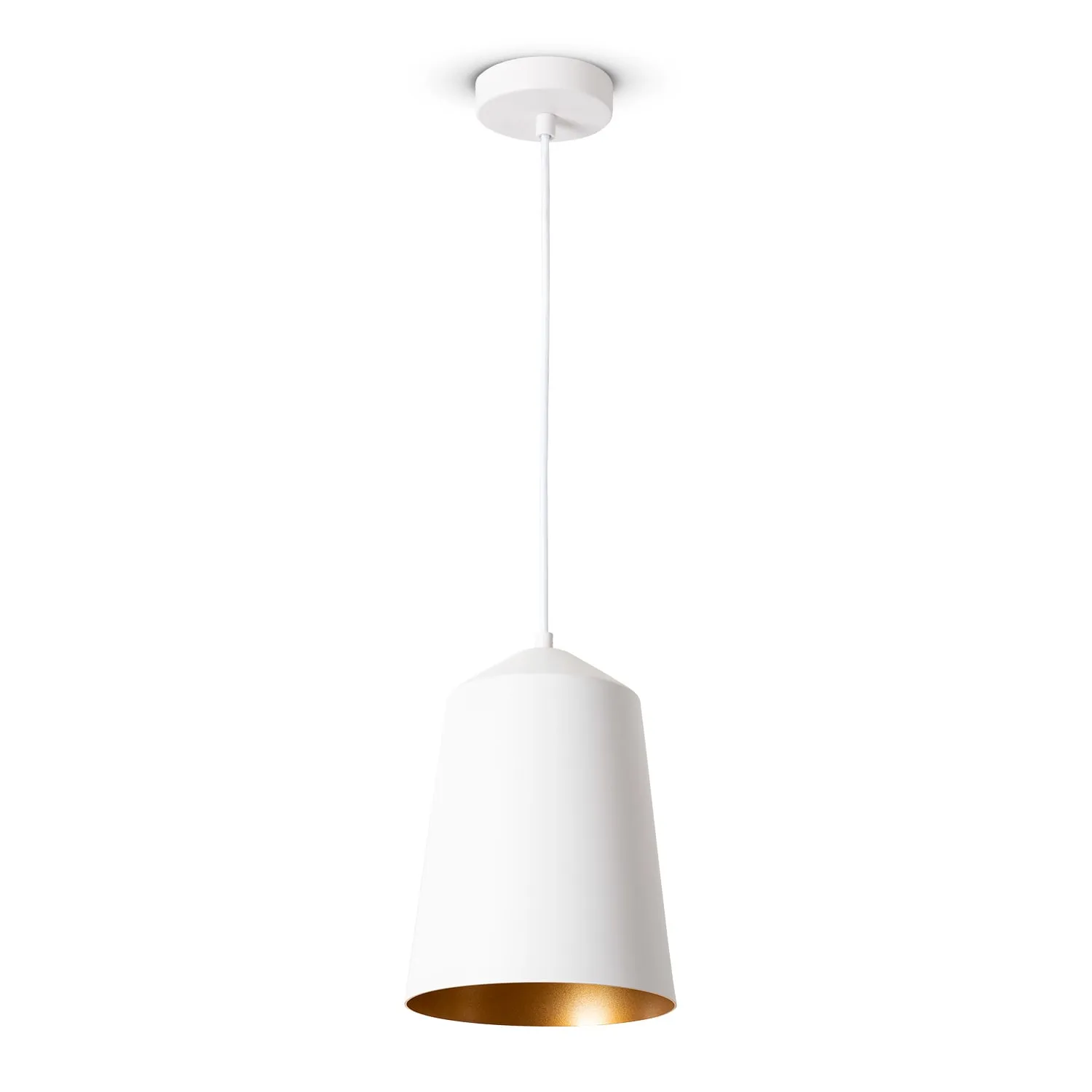 Jason Pendant Light - White Gold, Aluminum