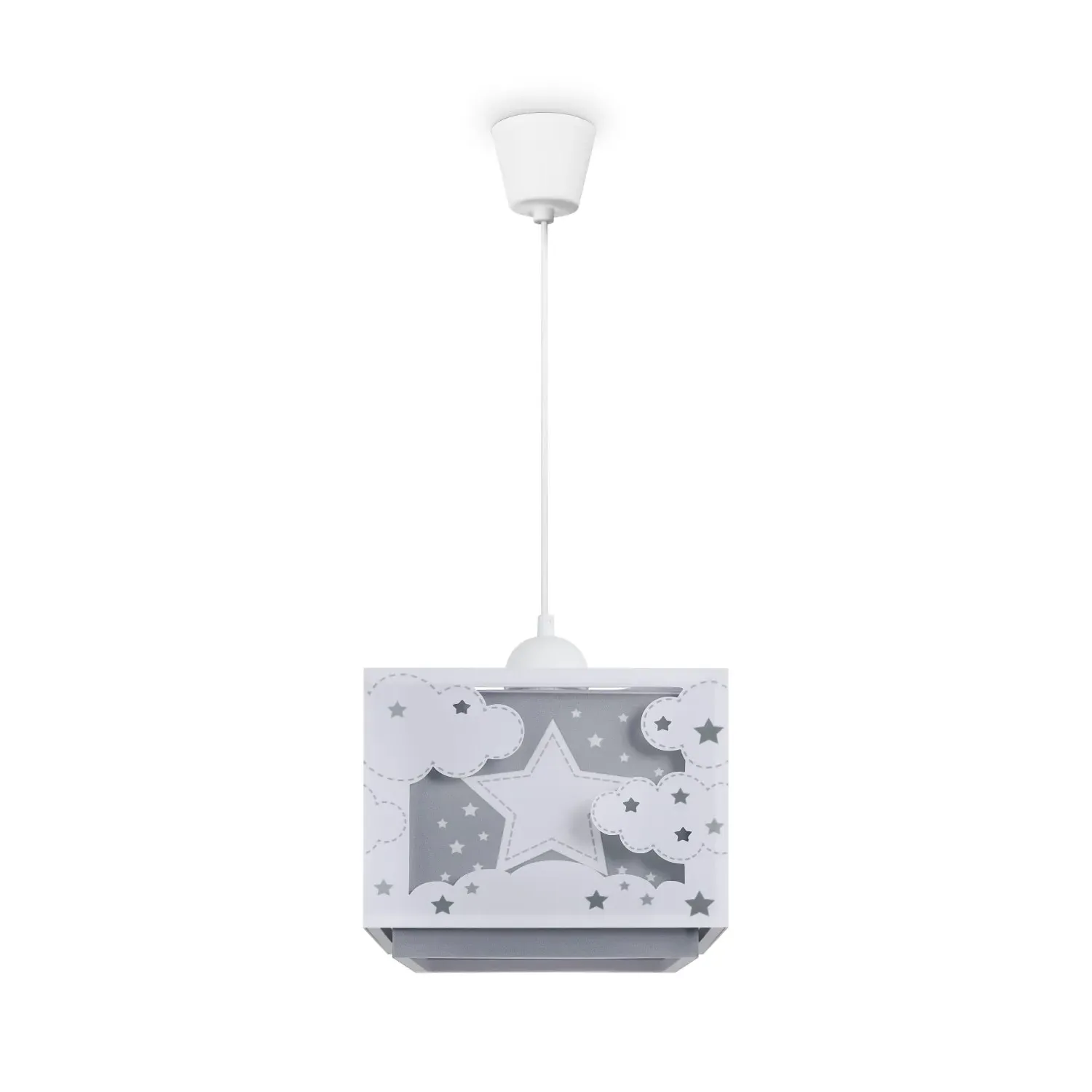 Julia Pendant Light - Light Grey, Plastic