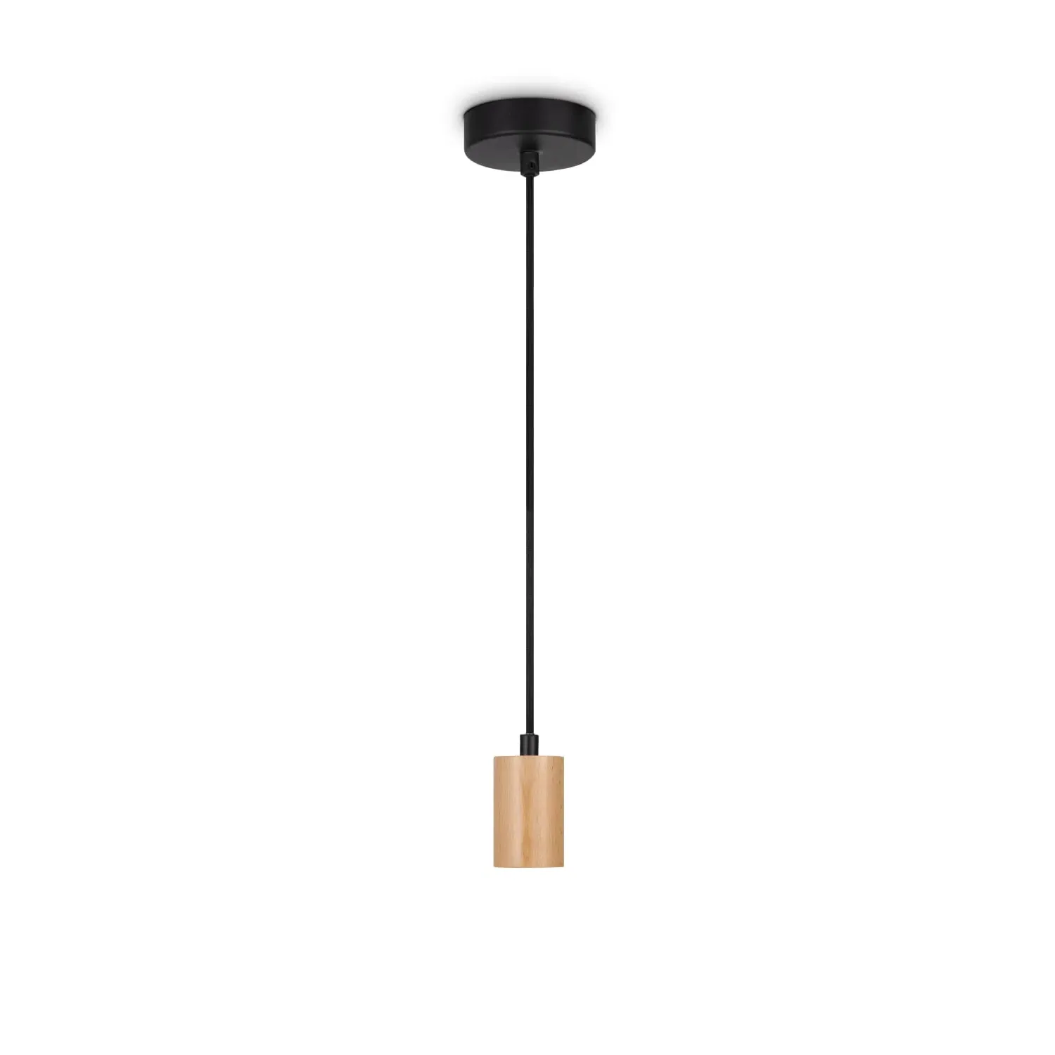 Kali Pendant Light - Anthracite, Wood image
