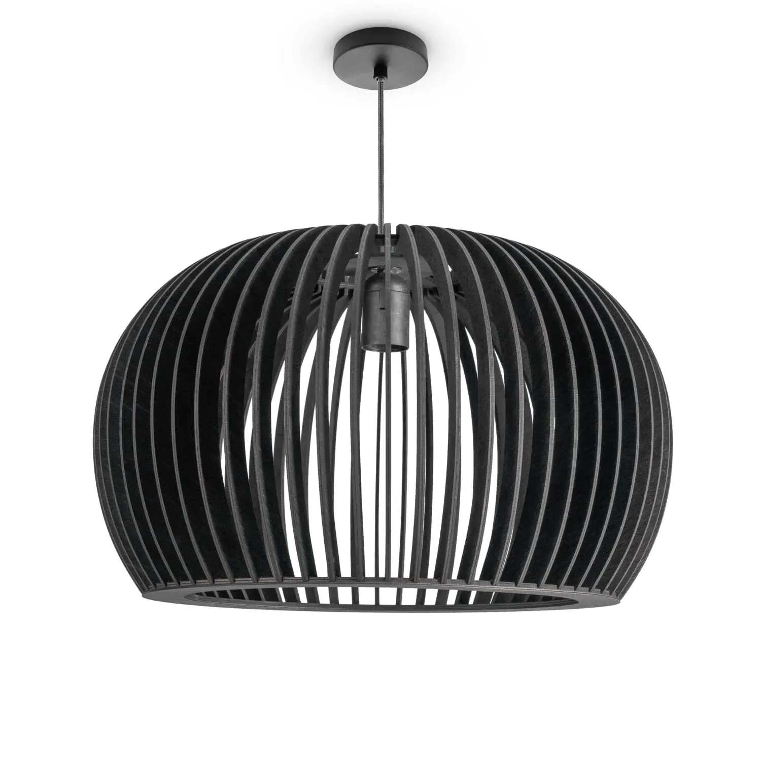 Kali Pendant Light - Black, Wood