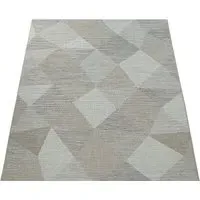 Katrina Indoor Outdoor Rug with Ethno Pattern - Beige