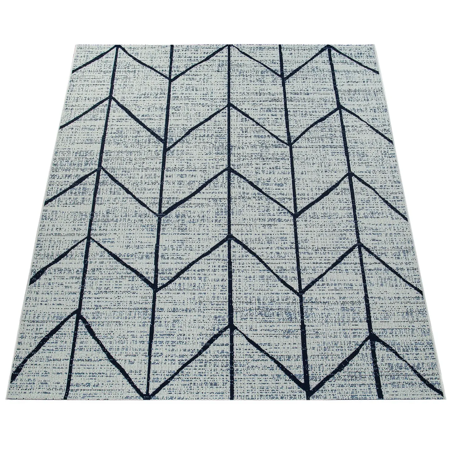 Katrina Indoor Outdoor Rug with Ethno Pattern - White
