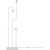 Keral Floor Lamp with 3 Sockets - White, Steel