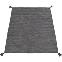 Kilian Hand-Woven Rug - Grey, Cotton