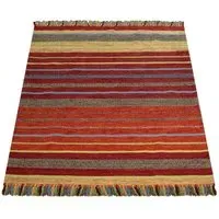 Kilian Hand-Woven Rug - Terracotta, Cotton