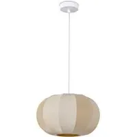 Klare Pendant Light - Beige, Aluminum