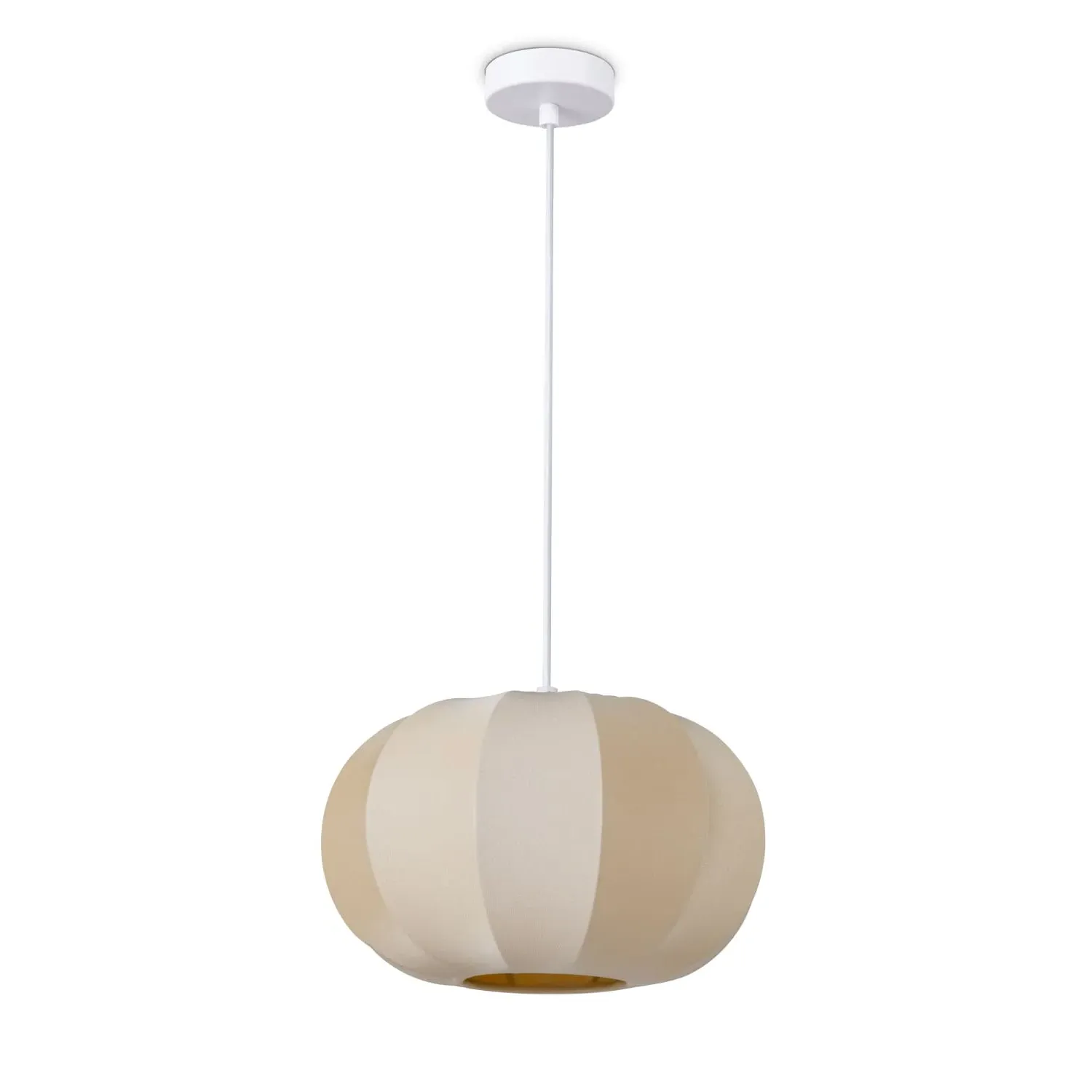 Klare Pendant Light - Beige, Aluminum