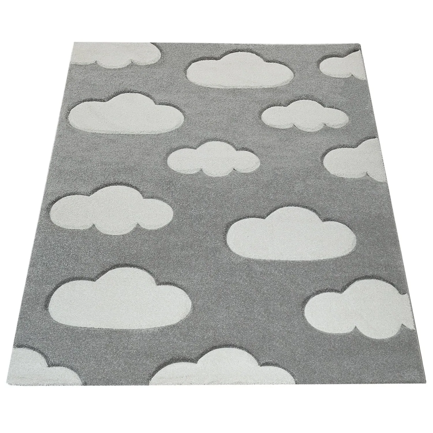 Kosmos Kids Rug with 3D Effect - Grey