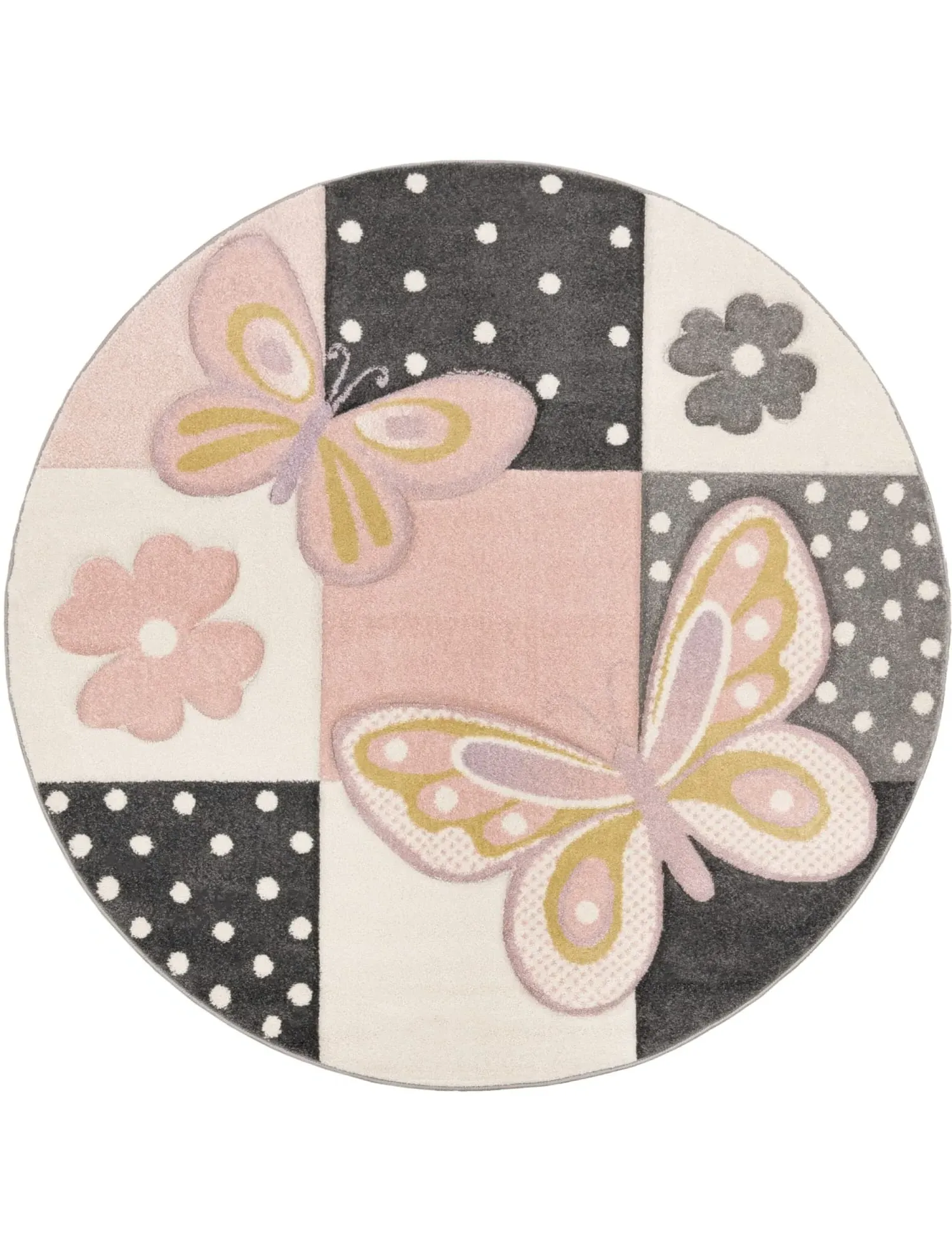 Kosmos Kids Rug with 3D Effect - Multicolored