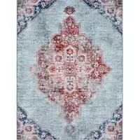 Leoni Washable Rug - Turquoise