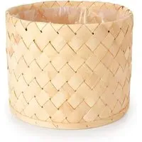 Liona Plant Pot Set - Beige, Woven Wood