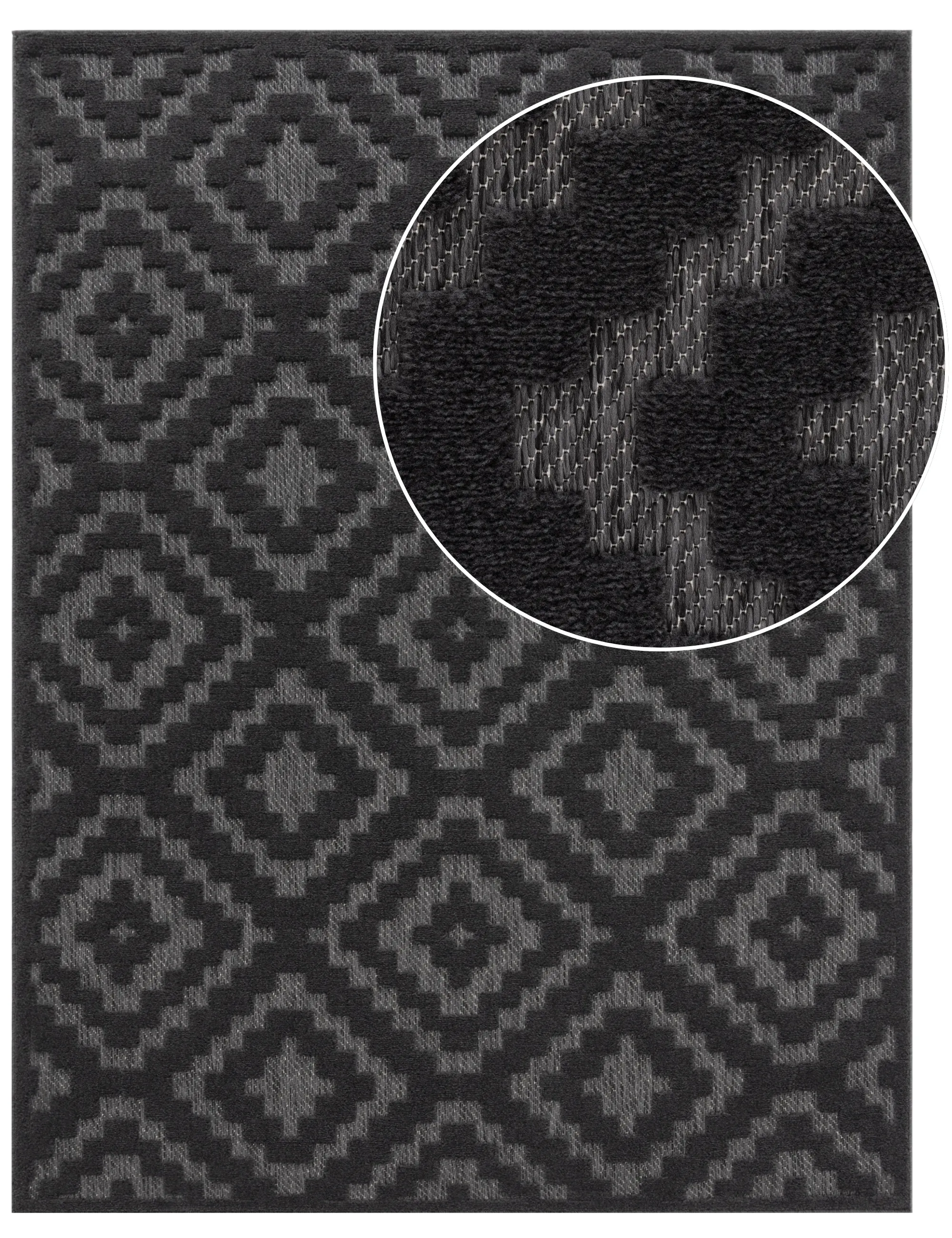 Livornia Indoor Outdoor Rug - Anthracite