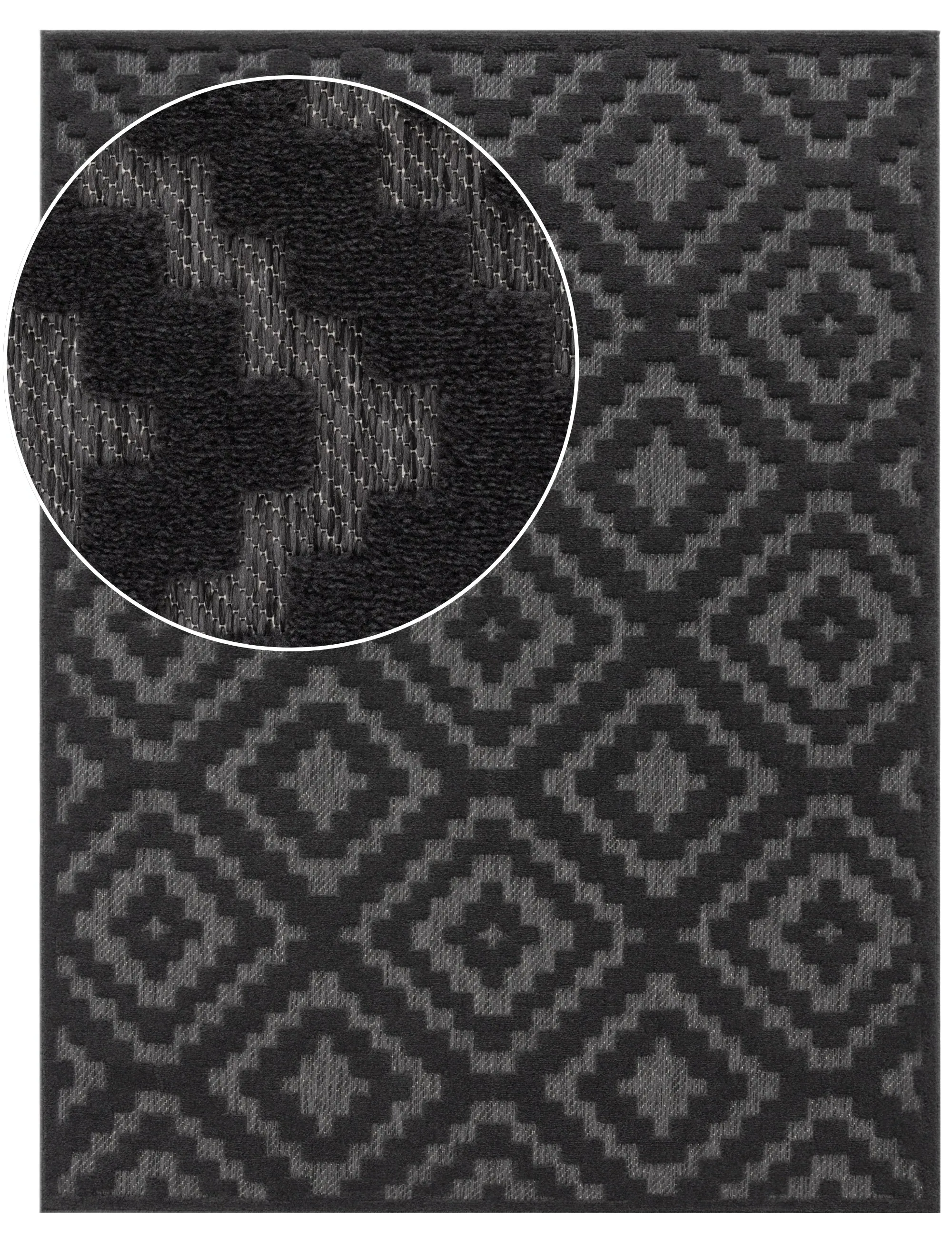 Livornia Indoor Outdoor Rug - Anthracite