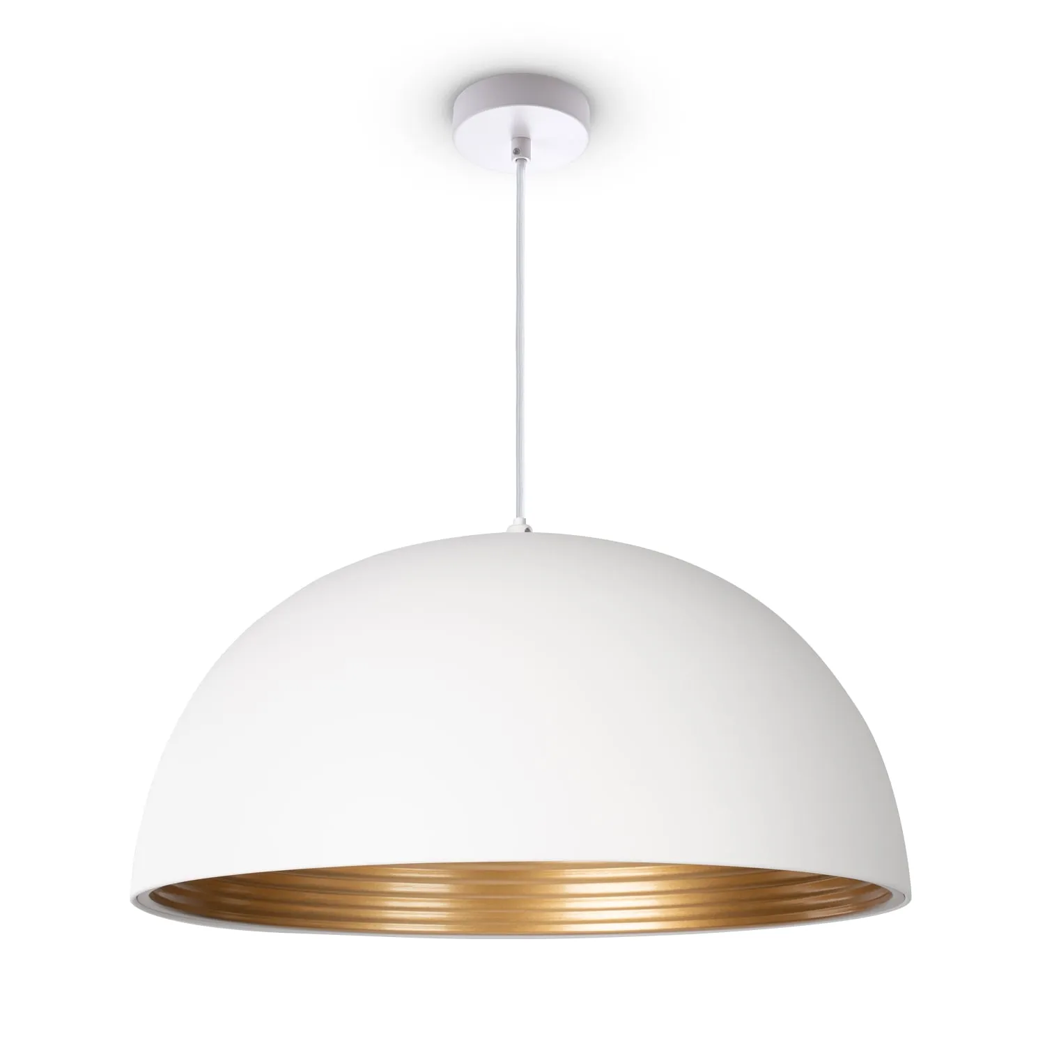 Lorina Pendant Light - White Gold, Aluminum
