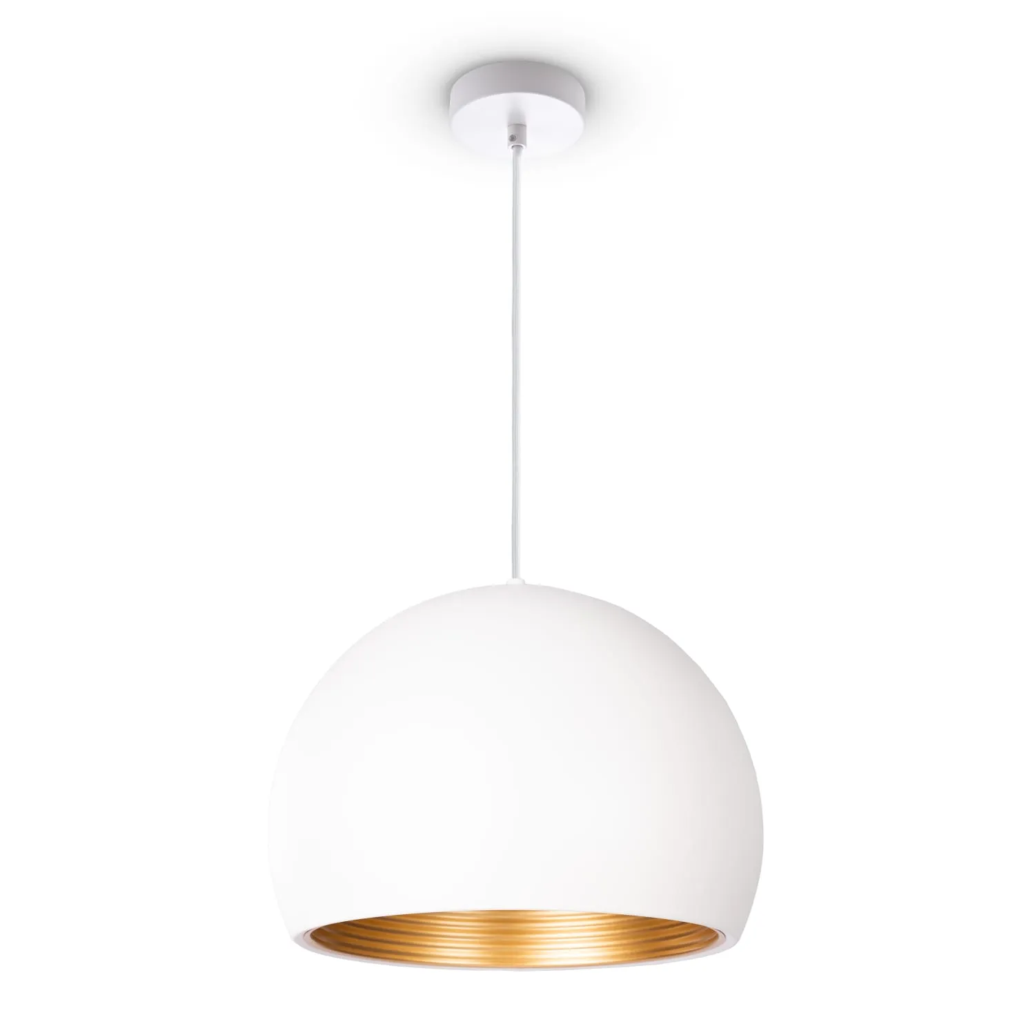 Lorina Pendant Light - White Gold, Aluminum