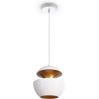 Lorina Pendant Light - White Gold, Steel