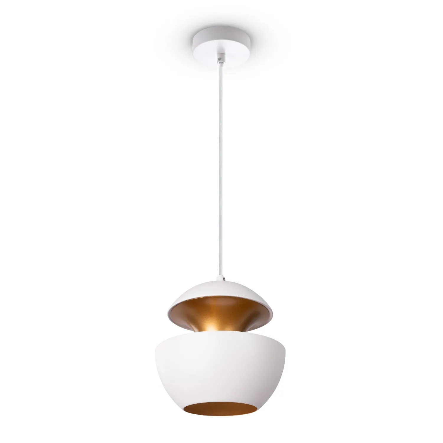 Lorina Pendant Light - White Gold, Steel