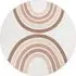 Loya Round Kids Rug - Pink