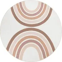 Loya Round Kids Rug - Pink