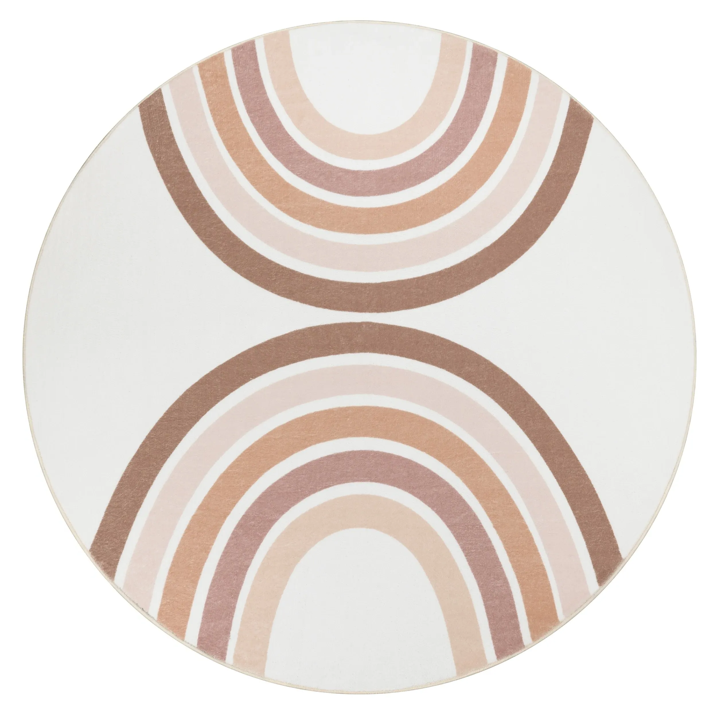 Loya Round Kids Rug - Pink