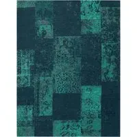 Marbella Flat-Woven Rug - Turquoise