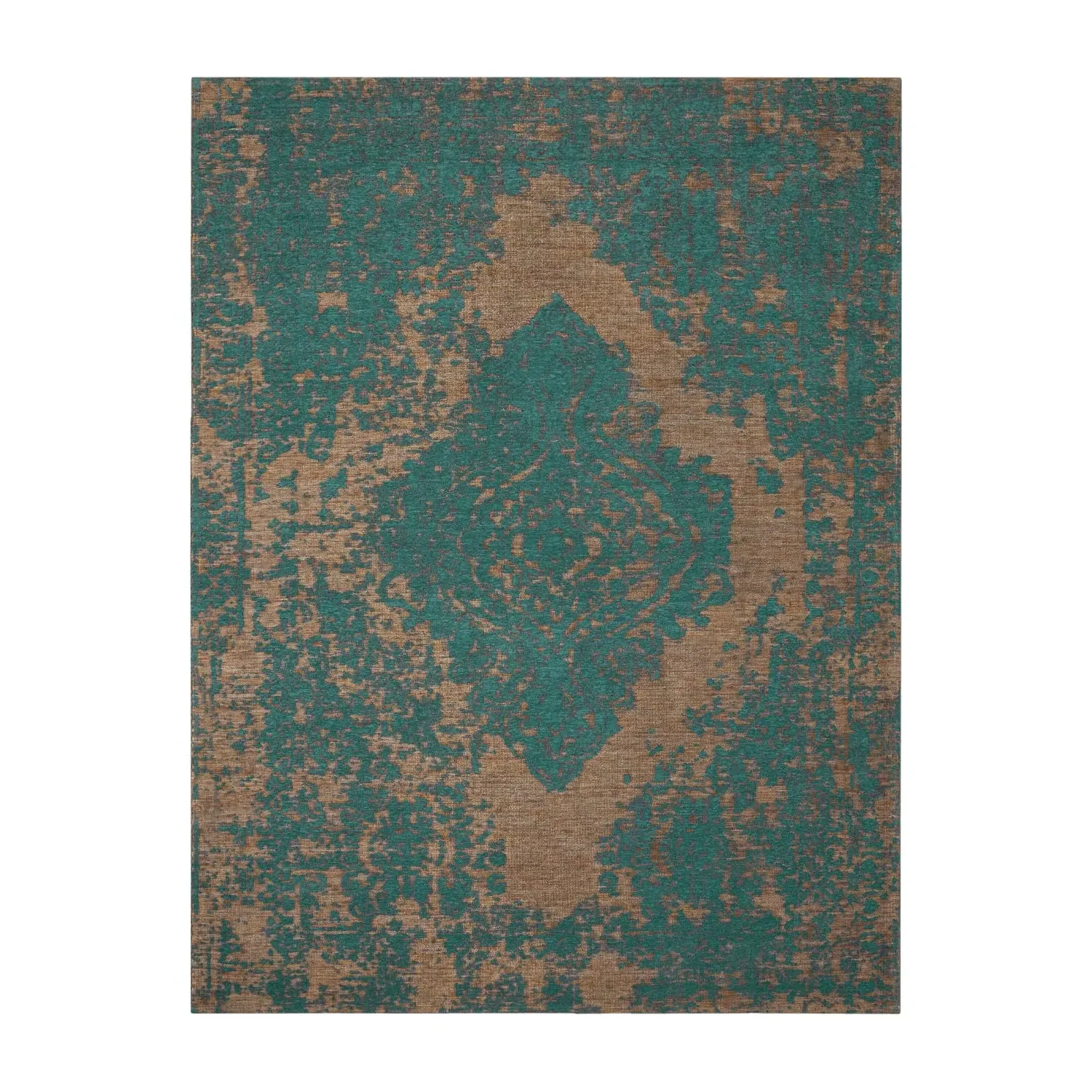 Marbella Flat-Woven Rug - Turquoise