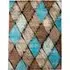 Metroplis Diamond Pattern Rug - Beige