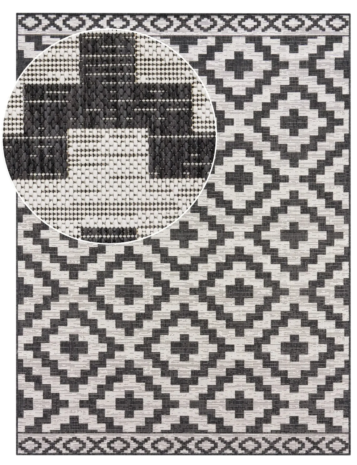 Moderna Indoor Outdoor Rug - Black