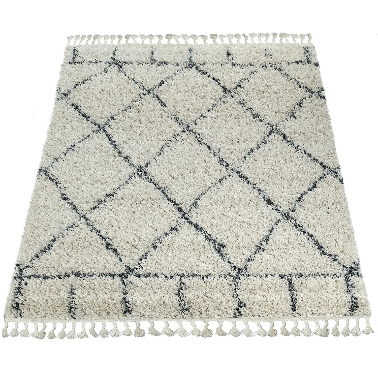 Nadori Cotton Rug with Berber Design - Cream product