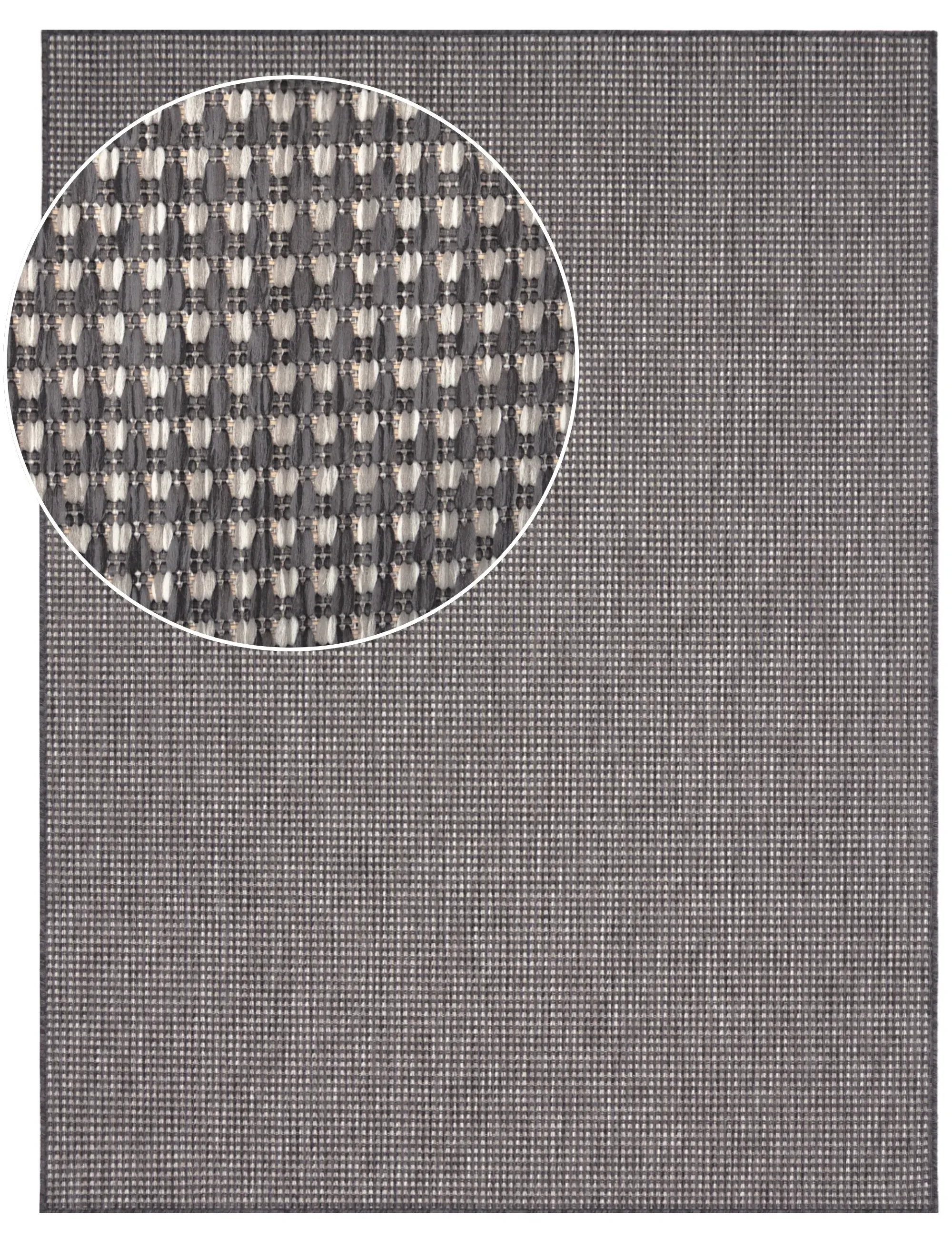 Navona Indoor Outdoor Flatweave Rug - Anthracite image