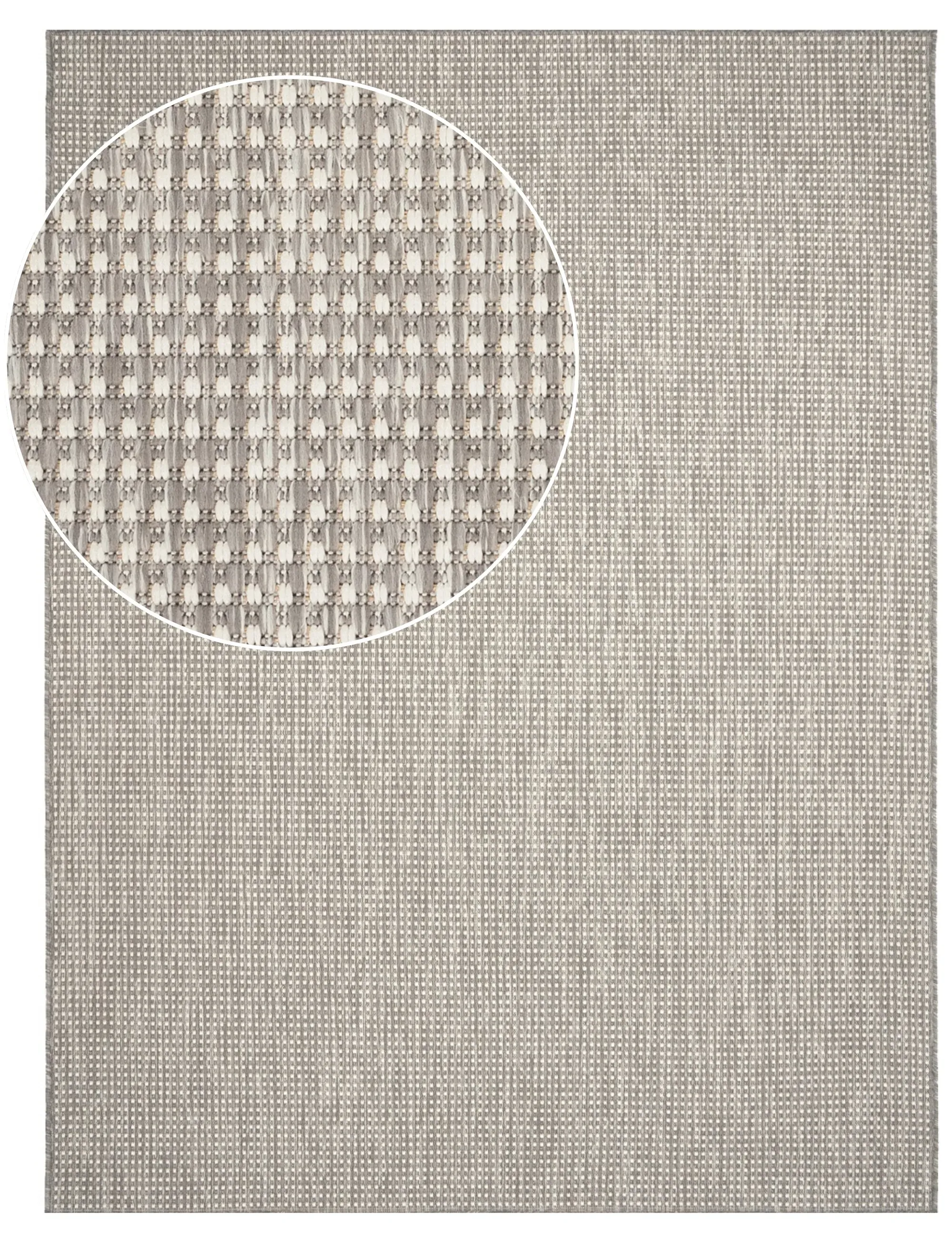 Navona Indoor Outdoor Flatweave Rug - Grey