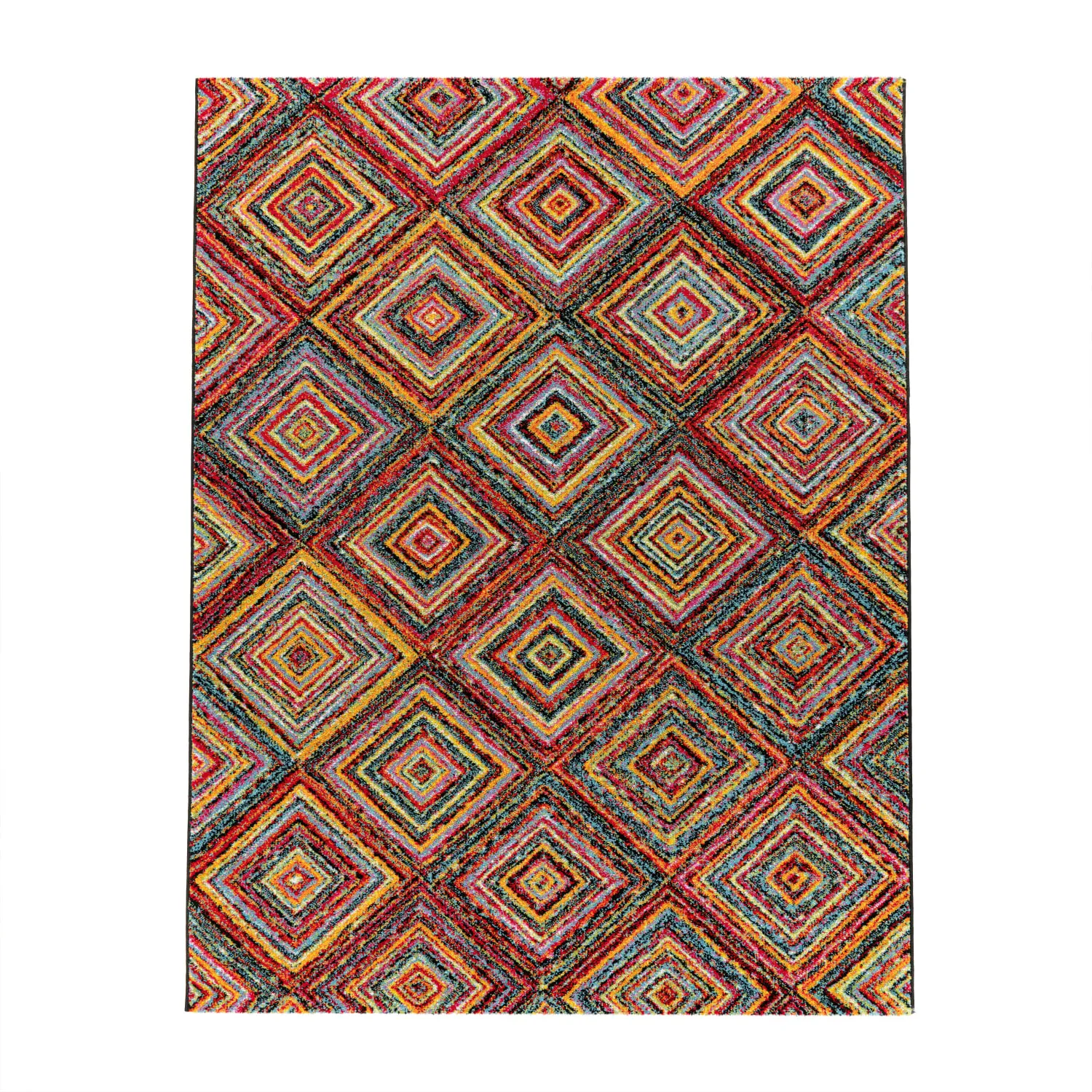 Pandora Checkered Rug - Multicolored