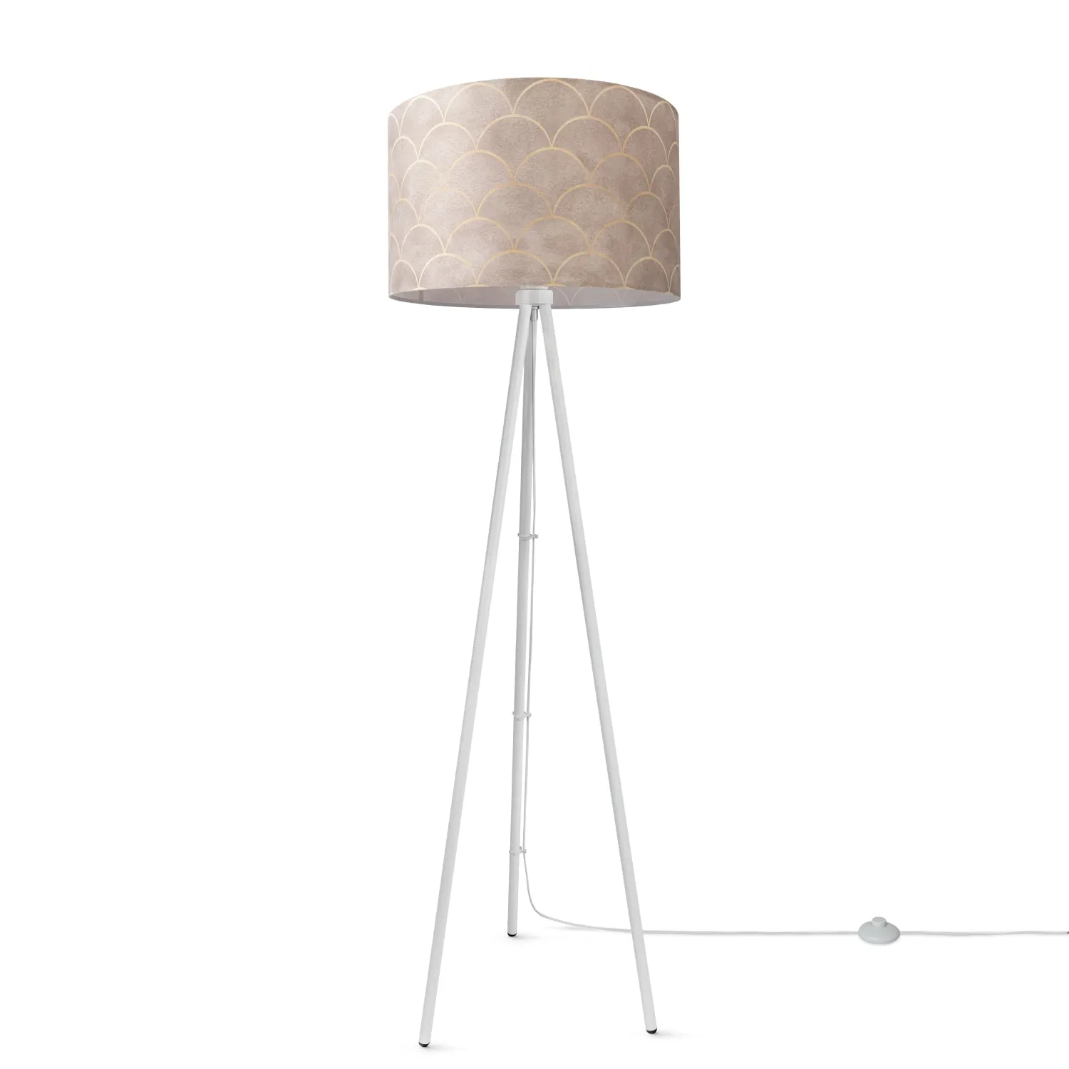 Rica Floor Lamp - Beige, Steel
