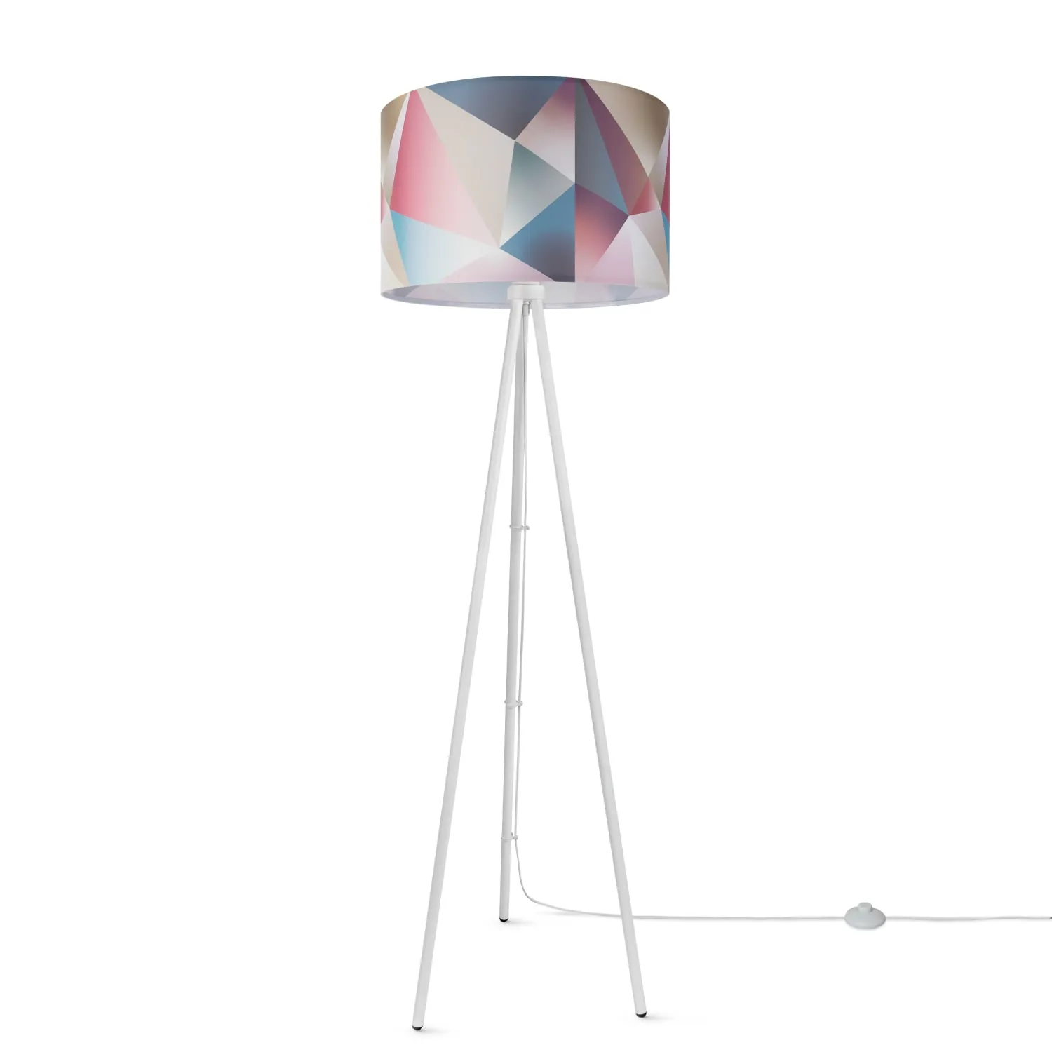 Rica Floor Lamp - Cream, Steel
